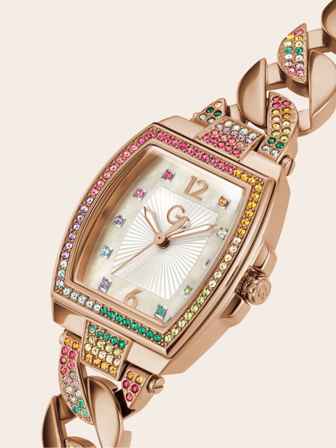 Montre Analogique Guess En Or Rose Et Acier Gc