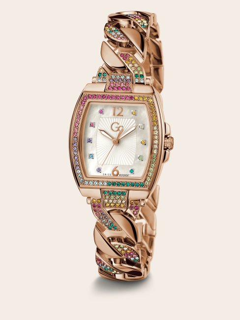 Montre Analogique Guess En Or Rose Et Acier Gc