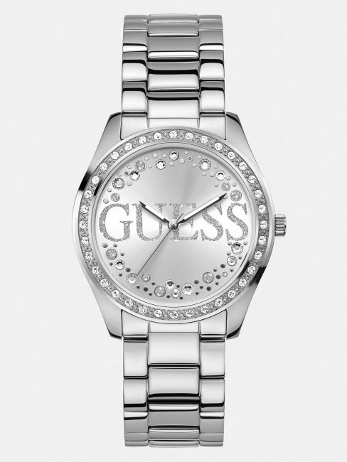 Montre Analogique En Acier Guess Argentée