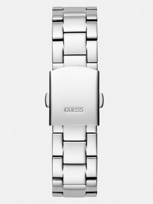 Montre à Cristaux Multifonctions Guess Argent