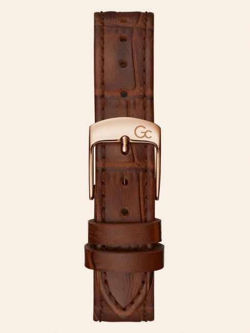 Montre Analogique Guess En Cuir Véritable Or Rose Gc