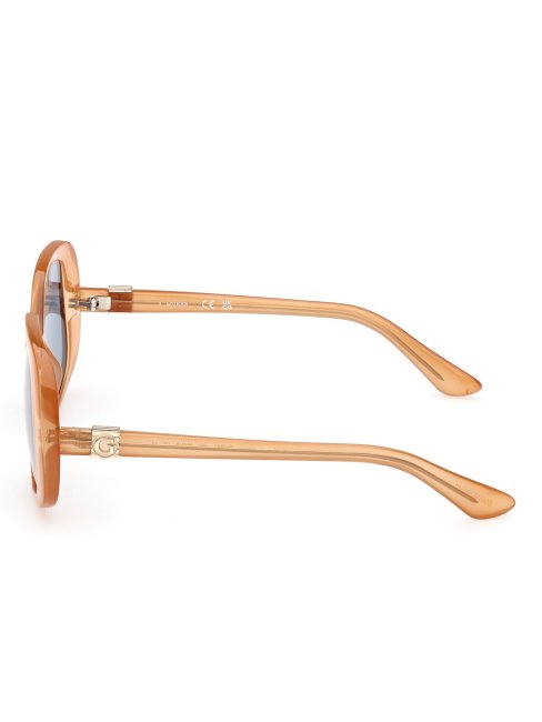 Modèle De Lunettes De Soleil Géométriques Orange Guess