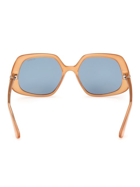 Modèle De Lunettes De Soleil Géométriques Orange Guess