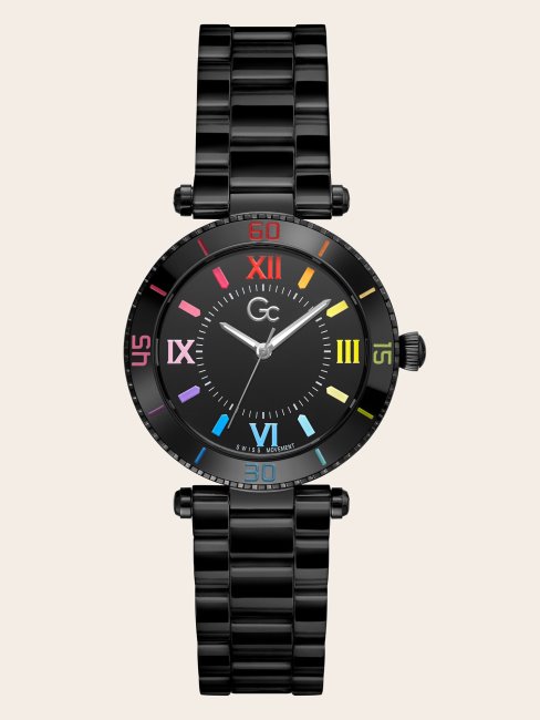 Montre Analogique Céramique Gc Noire Guess