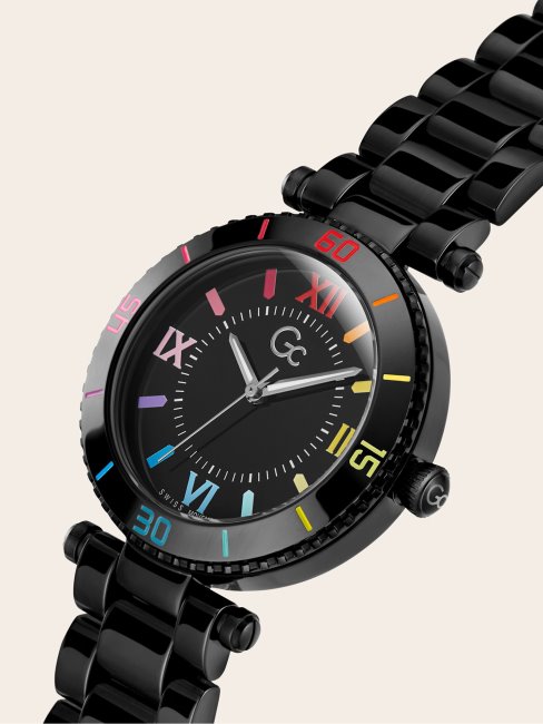 Montre Analogique Céramique Gc Noire Guess
