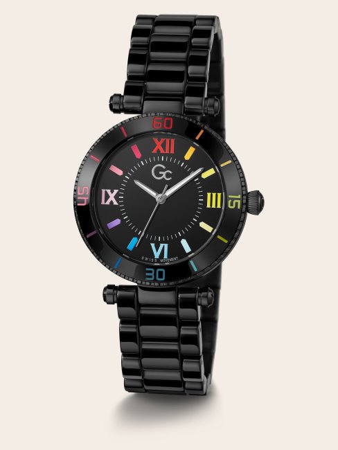 Montre Analogique Céramique Gc Noire Guess