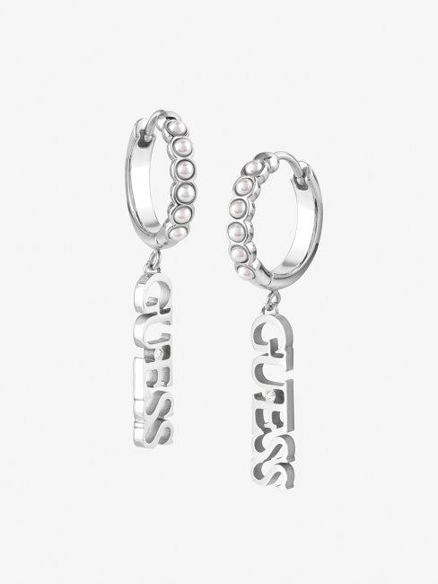 Boucles D'oreilles D'amour Sous-marines En Argent Guess