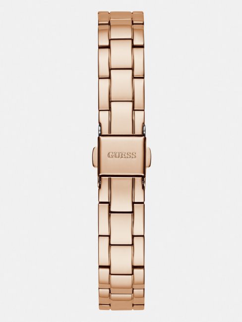 Montre Multifonction Guess En Or Rose Et Cristaux