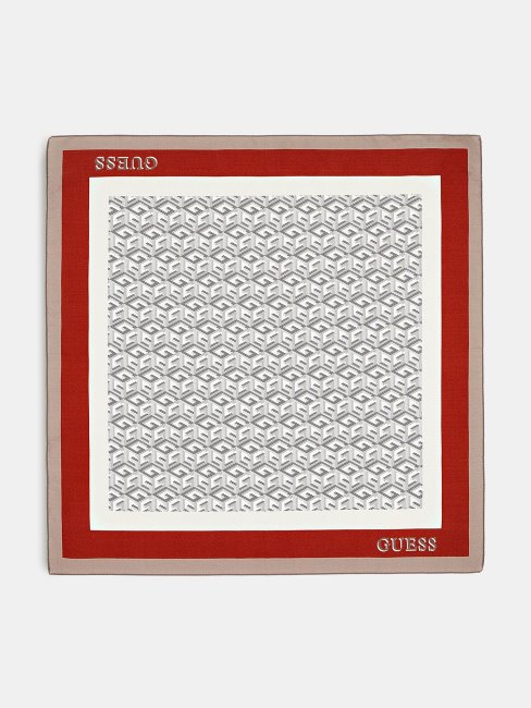 Foulard En Soie Silvana Crème Guess