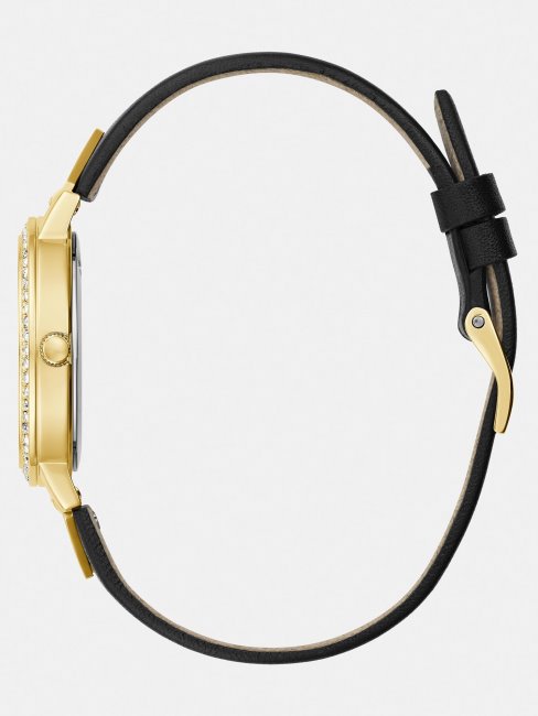 Montre Analogique Bleu Véritable Cuir Guess