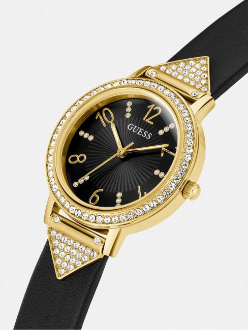 Montre Analogique Bleu Véritable Cuir Guess