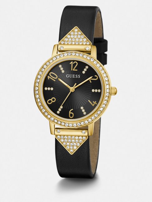 Montre Analogique Bleu Véritable Cuir Guess