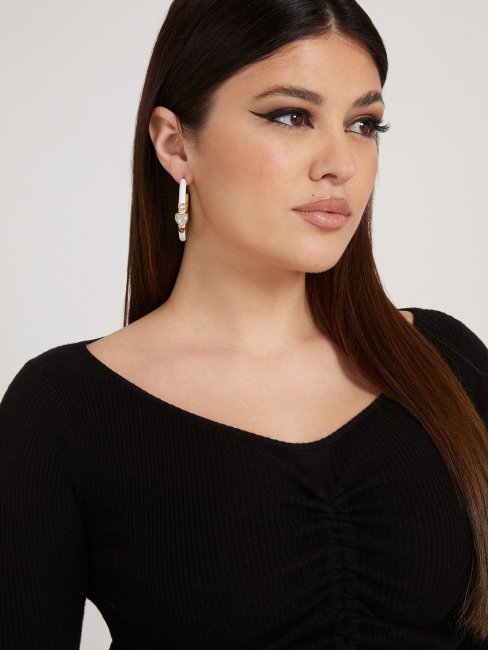 Boucles D'oreilles Néons Dorés Guess