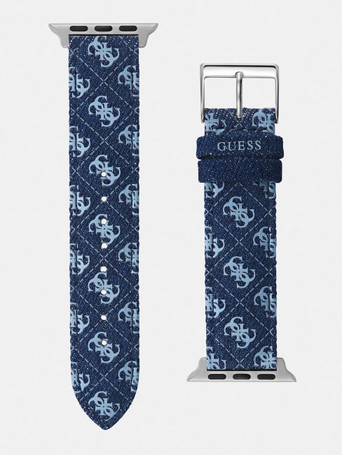 Bracelet Guess En Cuir Pour Apple Watch Rose