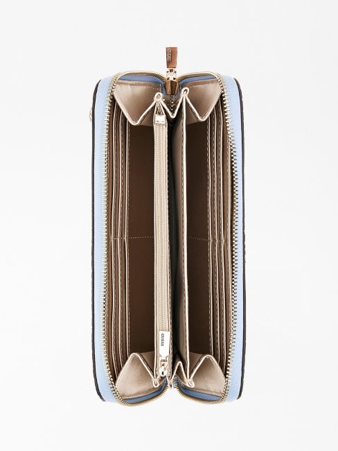 Laurel Maxi Portefeuille Guess Bleu Clair