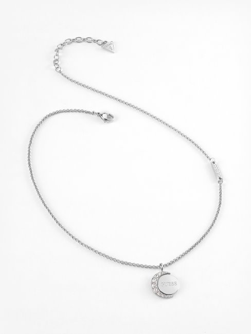 Collier En Argent Avec Phases De Lune