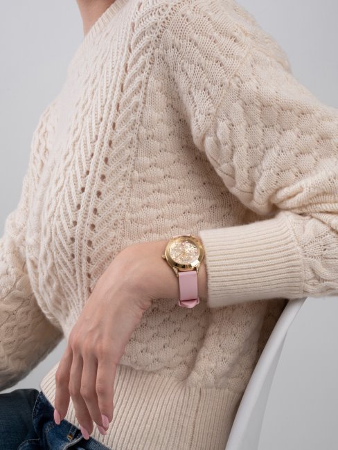 Montre Analogique Guess Bleu Nacré