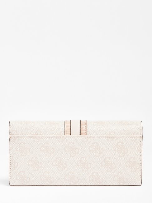 Ginevra 4g Logo Maxi Portefeuille Crème Guess