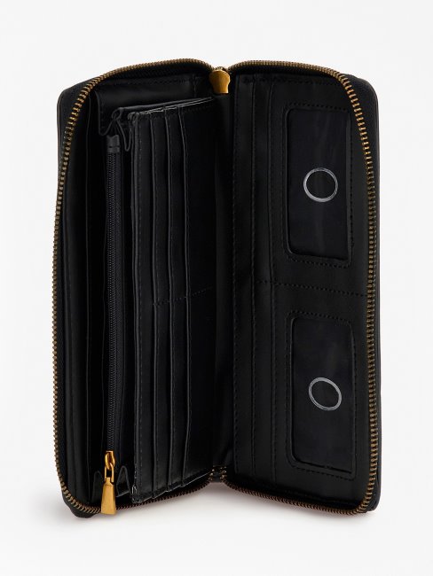 Portefeuille Berta 4g Logo Maxi Guess Gris