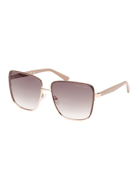 Lunettes De Soleil Carrées Modèle Guess Rose