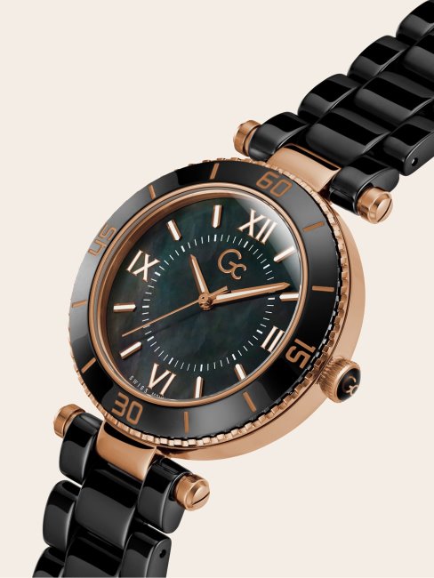 Gc Céramique Montre Analogique Guess Noir