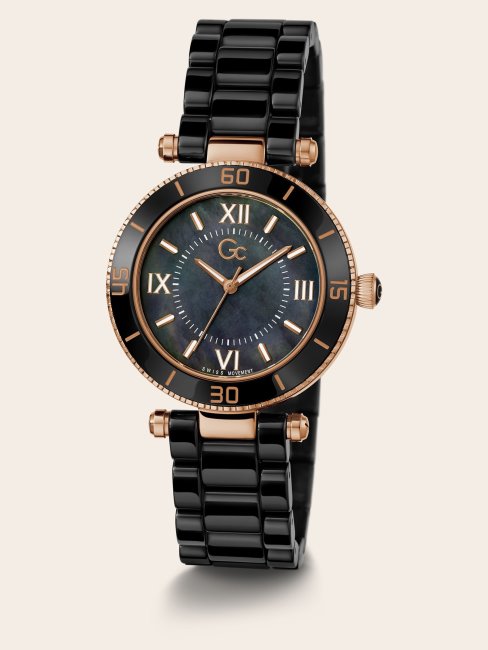 Gc Céramique Montre Analogique Guess Noir