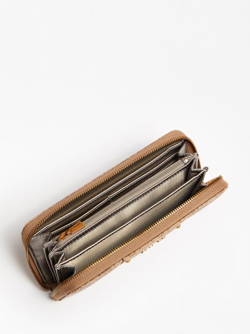 Portefeuille Beige Eco Brenton Maxi Guess