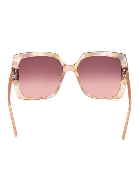 Modèle De Lunettes De Soleil Carrées Guess Beige