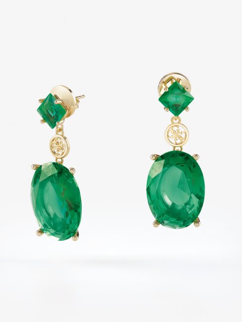 Boucles D'oreilles Guess élégance Vert Multi