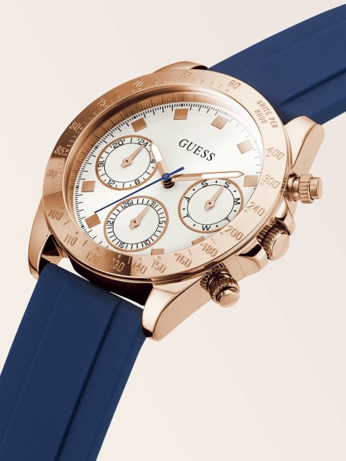 Montre Multifonction Guess Bleu