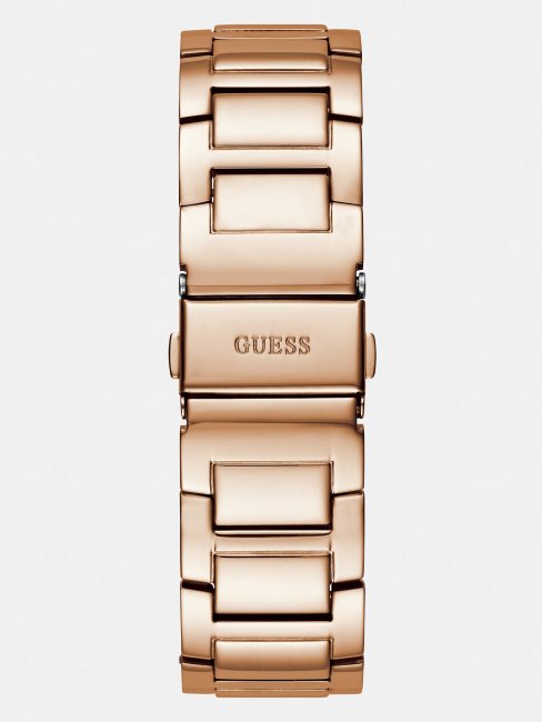 Montre à Cristaux Multifonctions Guess En Or Rose