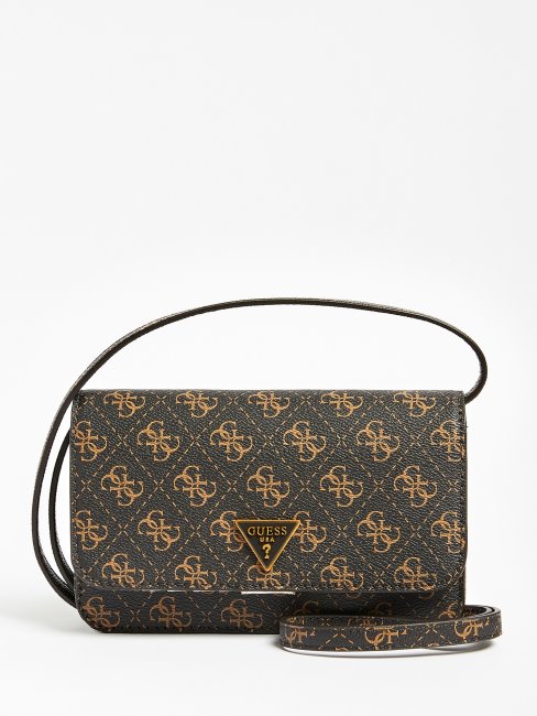 Support Téléphone Logo Alexie 4g Guess Marron