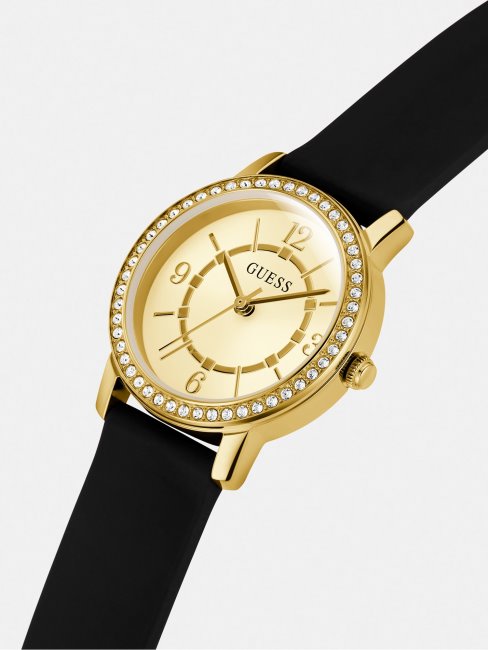 Montre Analogique à Cristaux En Or Rose Guess Nouvelle Tendance