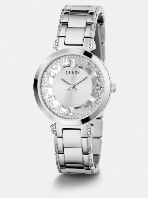 Montre Analogique Guess Crystal En Argent