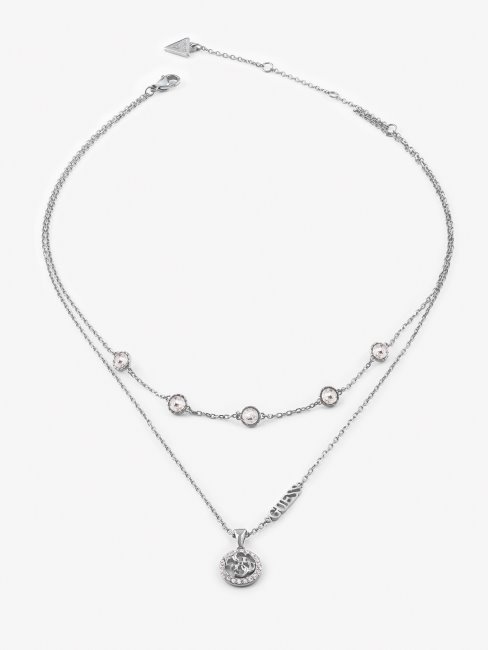 Guess Collier Life-in-4g En Argent