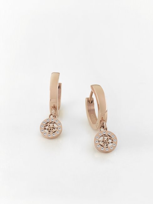 Boucles D'oreilles Guess Miniatures Ou Rose