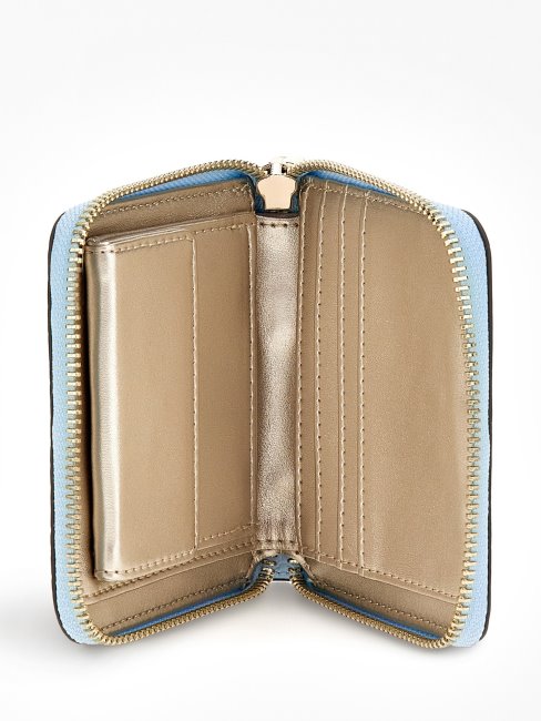 Mini Portefeuille Guess Laurel Bleu Clair