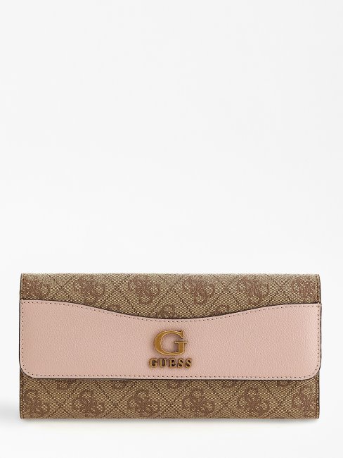 Maxi Portefeuille Nell 4g Logo Guess Rose