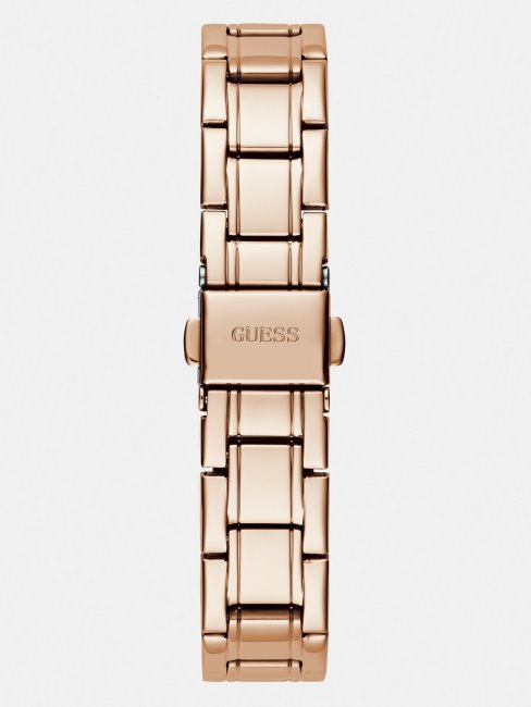 Montre Analogique Guess En Or Rose Et Cristaux