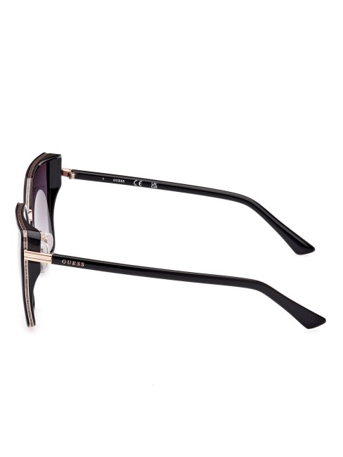 Lunettes De Soleil Papillon Modèle Guess Noir