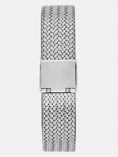 Montre Analogique à Cristaux Argentés Guess