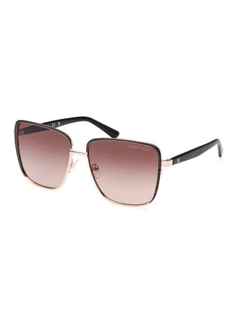 Modèle De Lunettes De Soleil Carrées Dorées Guess