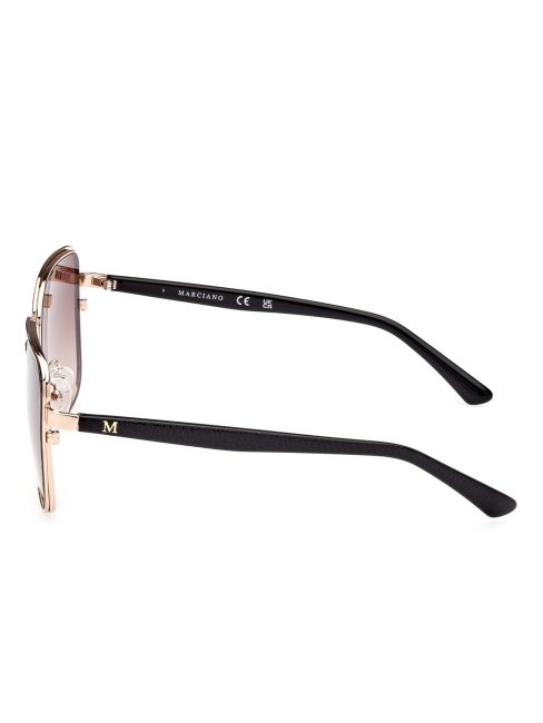 Modèle De Lunettes De Soleil Carrées Dorées Guess