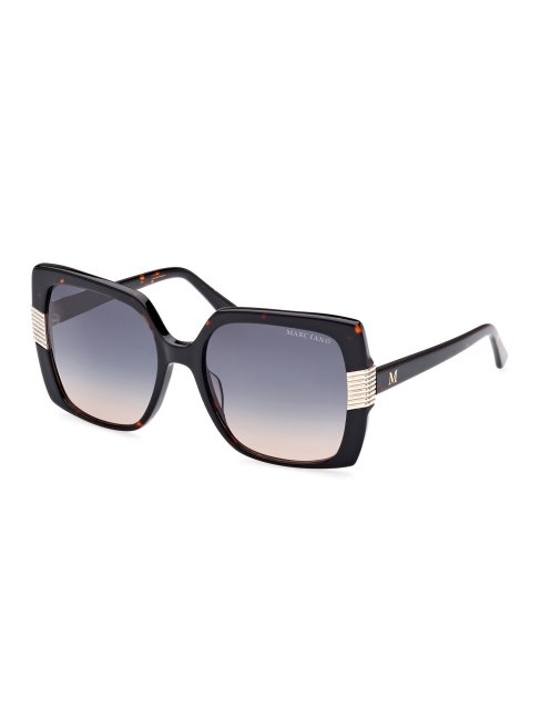 Lunettes De Soleil Carrées Noires Modèle Guess