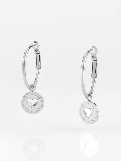 Boucles D'oreilles En Argent Devine Avec Amour