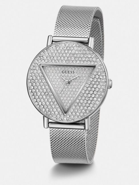 Montre Analogique Guess Cristal Argent
