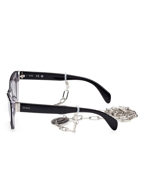 Modèle De Lunettes De Soleil Yeux De Chat Noir Guess