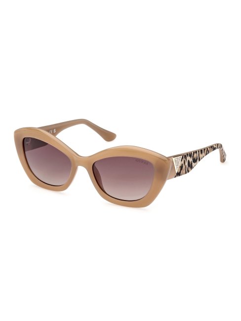Modèle De Lunettes De Soleil Yeux De Chat Beige Guess
