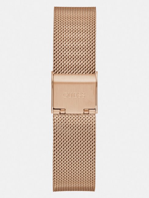 Montre Analogique à Cristaux En Or Rose Guess