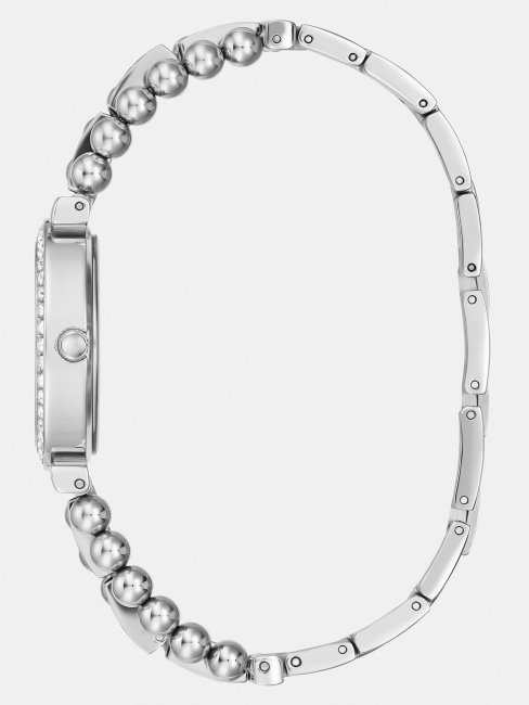 Montre Analogique Guess Crystal Argent Nouvelle Tendance